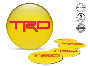 Toyota TRD Autocollants Silicone Premium Onde Vélocité Cosmique